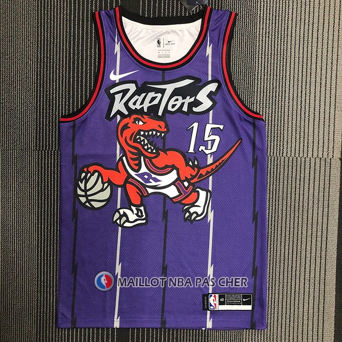 Maillot Tornto Raptors Vince Carter NO 15 Classic Edition Volet